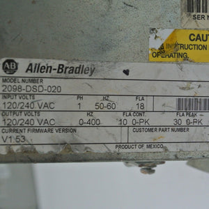 Allen Bradley 2098-DSD-020 Servo Drive