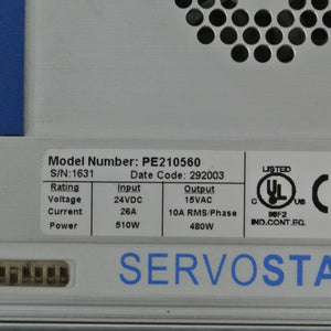 Kollmorgen PE210560 Servo Driver Input 24VDC 510W