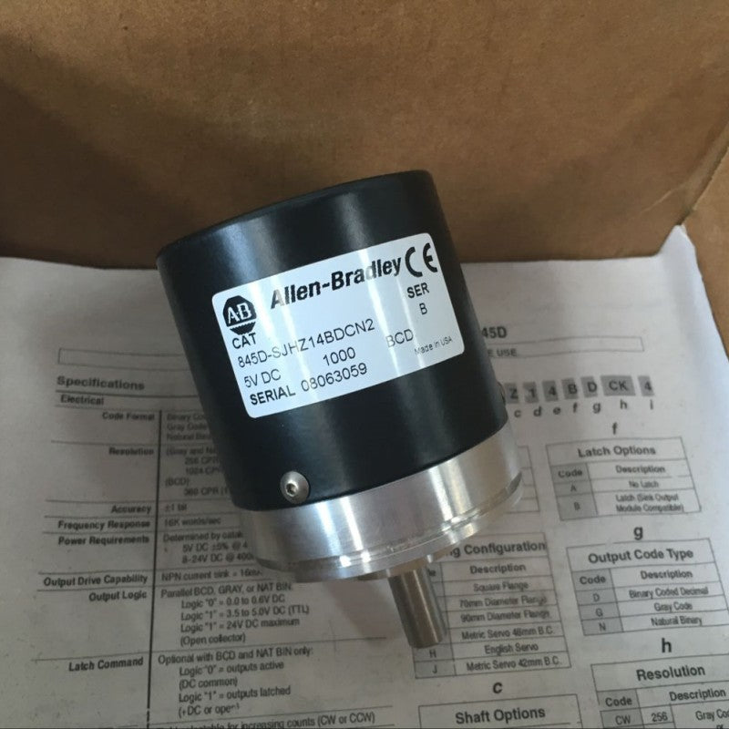 Allen Bradley 845D-SJHZ14BDCN2 Encoder Serial 08063059