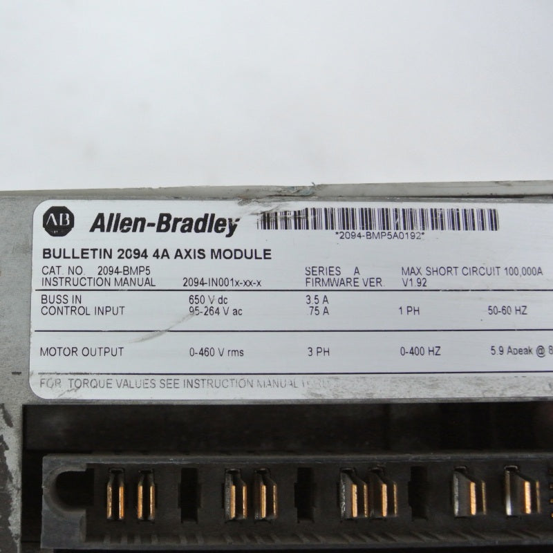 Allen Bradley 2094-BMP5 Bulletin 2094 4A軸模組