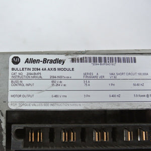 Allen Bradley 2094-BMP5 Bulletin 2094 4A Axis Module