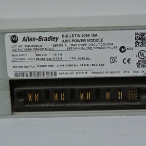 Allen Bradley 2094-BM02-M Bulletin 2094 15A Axis Power Module