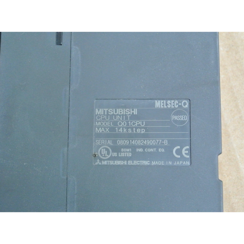 Mitsubishi Q01CPU PLC CPU Unit 0809 14082490077-B
