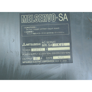 Mitsubishi MR-SA11K2L AC Servo Drive Input 200/220/230VAC