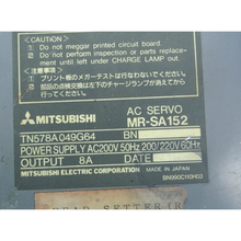 將圖片載入圖庫檢視器 Mitsubishi MR-SA502 AC Servo Drive Input 200/220V 50/60Hz