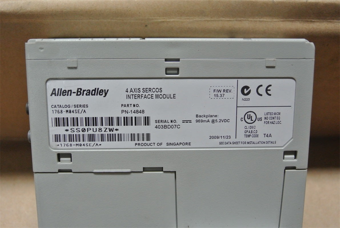 ALLEN BRADLEY 1768-M04SE A系列 COMPACTLOGIX 運動模組