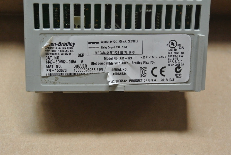 Allen Bradley 1440-SDM02-01RA Standard Dynamic Measurement Module