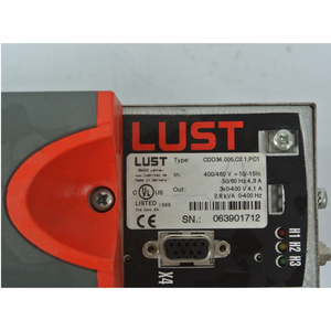 Lust CDD34.005.C2.1.PC1 Servo Drive Inout 400/460V