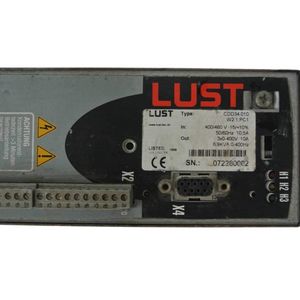 Lust CDD34.010.W2.1.PC1 Servo Drive Input 400/460V -15/+10%