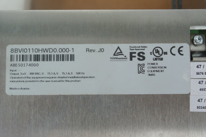 B&R ACOPOSmulti I0110D 8BVI0110HWD0.000-1 Inverter