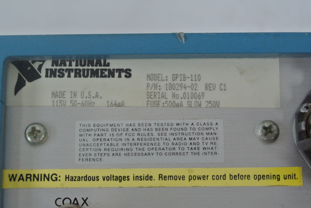 National Instruments GPIB-110 Controller