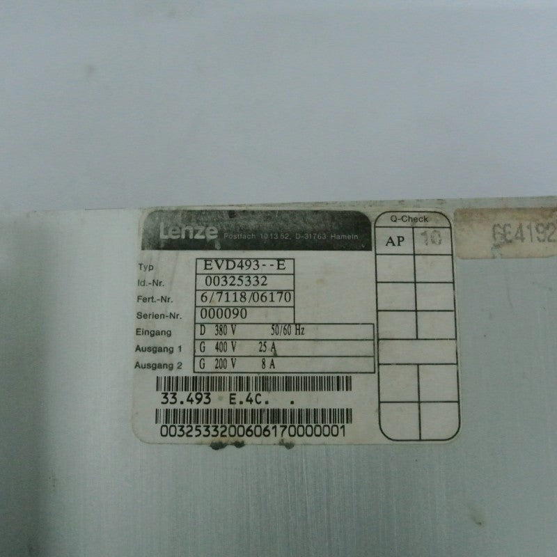 倫茨EVD493.E伺服驅動器