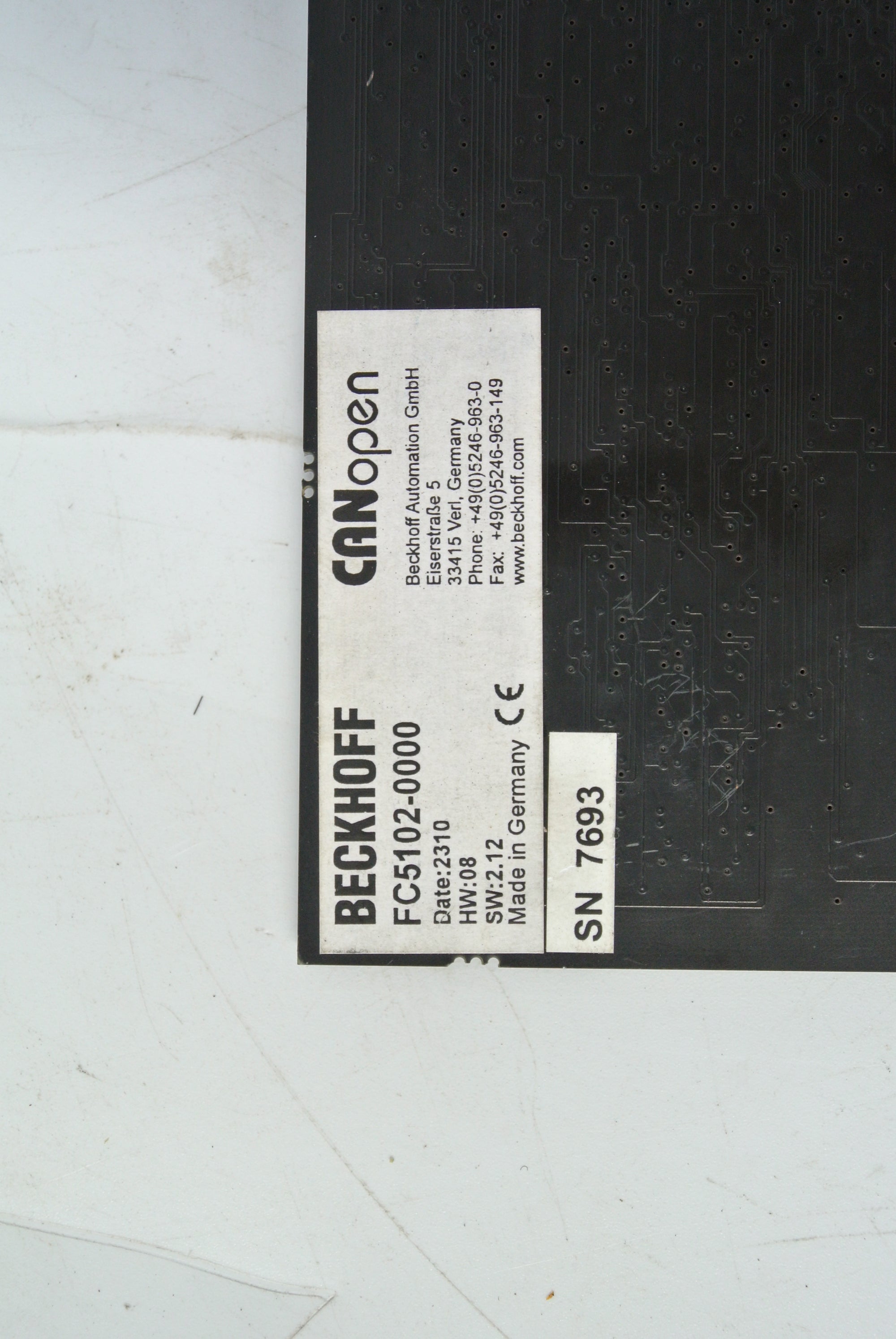 Beckhoff FC5102-0000 電路板