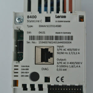 Lenze E84AVSCE5514SB0 Inverter Input 400/500V