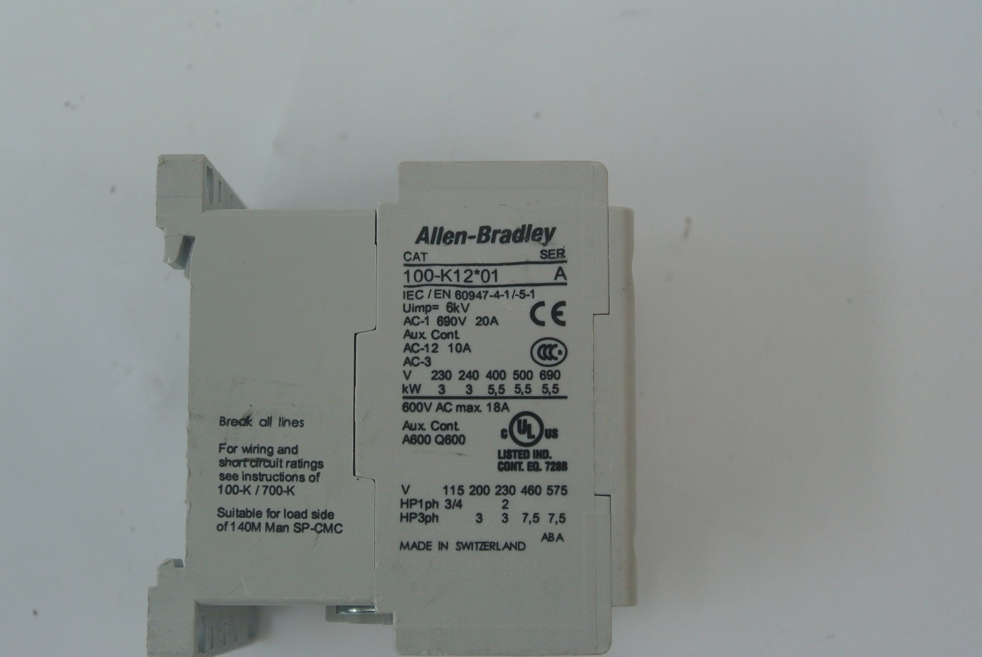 Allen Bradley 100-K12*01接觸器