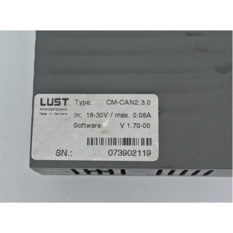 Lust CM-CAN2.3.0 Module Input 18-30V Max 0.08A