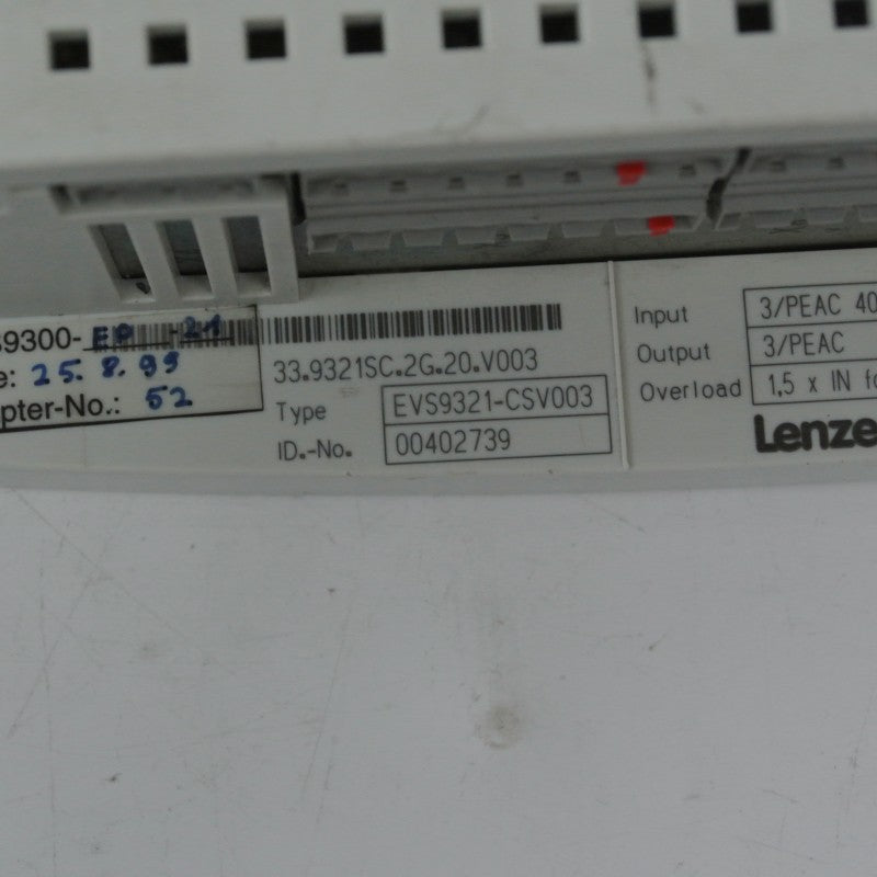 Lenze EVS9321-CSV003 伺服驅動器輸入 400/480V