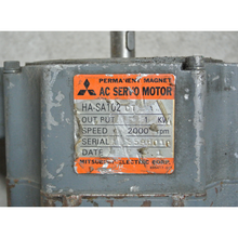 將圖片載入圖庫檢視器 Mitsubishi HA-SA102 AC Servo Motor 1kW