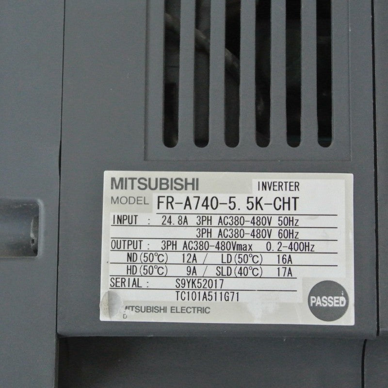 Mitsubishi FR-A740-5.5K-CHT Inverter 5.5kW 380-480VAC - Rockss Automation