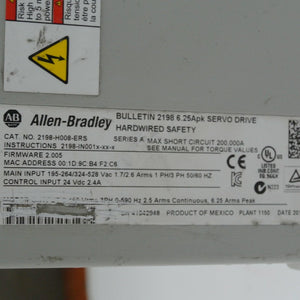 Allen Bradley 2198-H008-ERS Kinetix 5500 Servo Drive