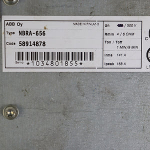 ABB NBRA-656 Braking Chopper