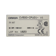 將圖片載入圖庫檢視器 OMRON CV500-CPU01-V1 PLC CPU Controller