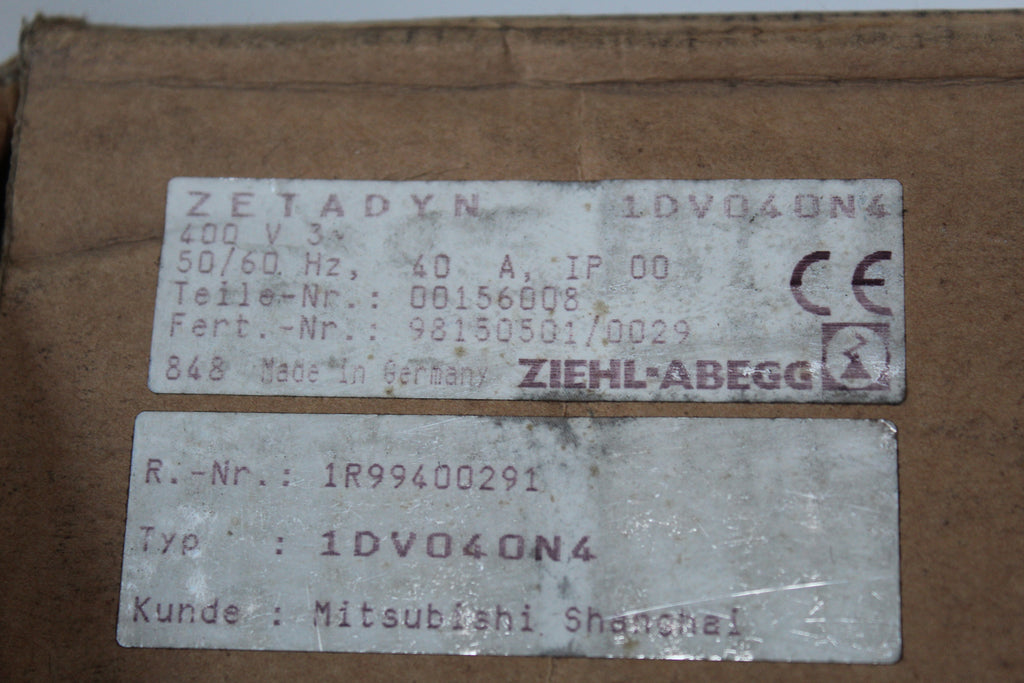 ZIEHL-ABEGG 1DV040N4 速度調節器