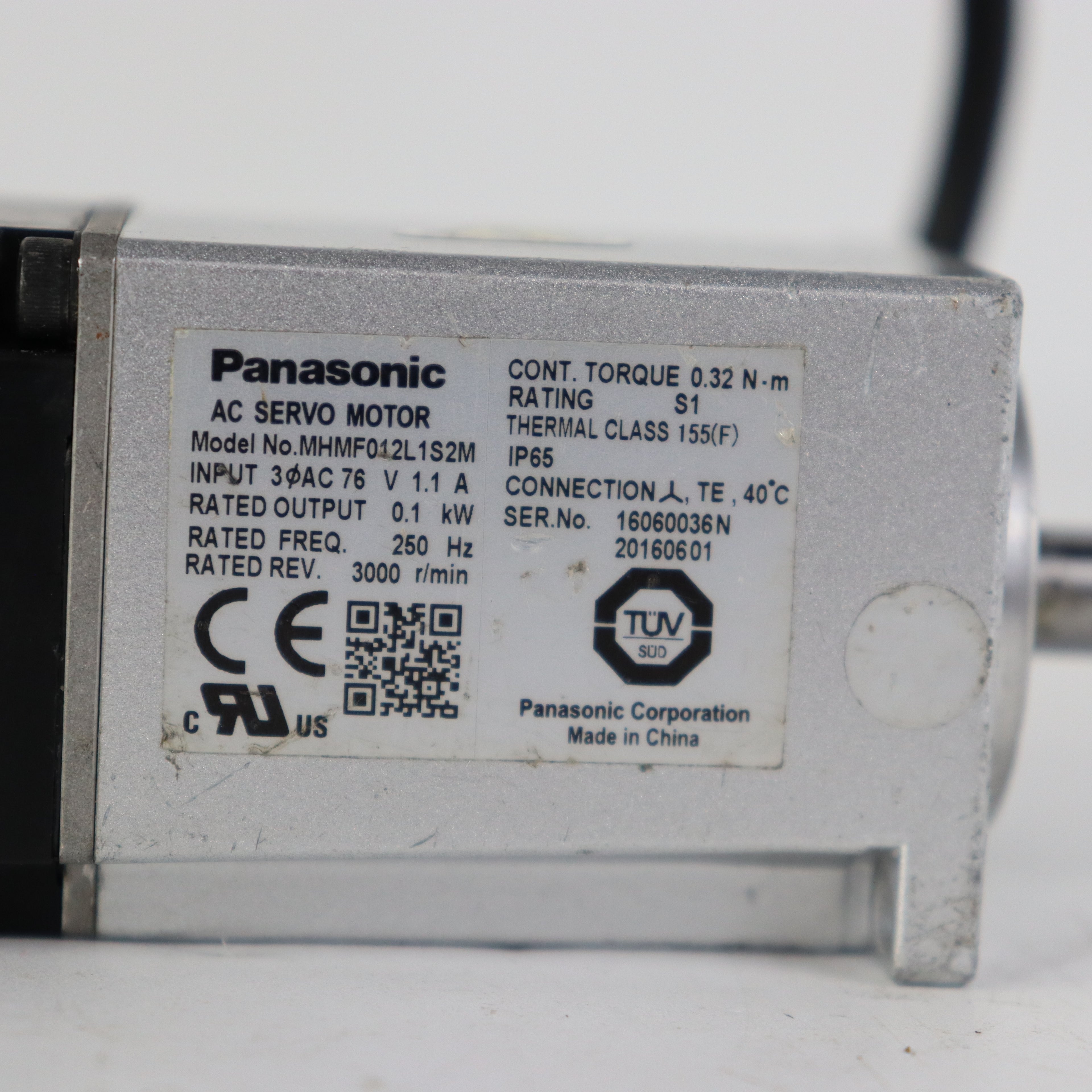 Panasonic MHMF012L1S2M Motor