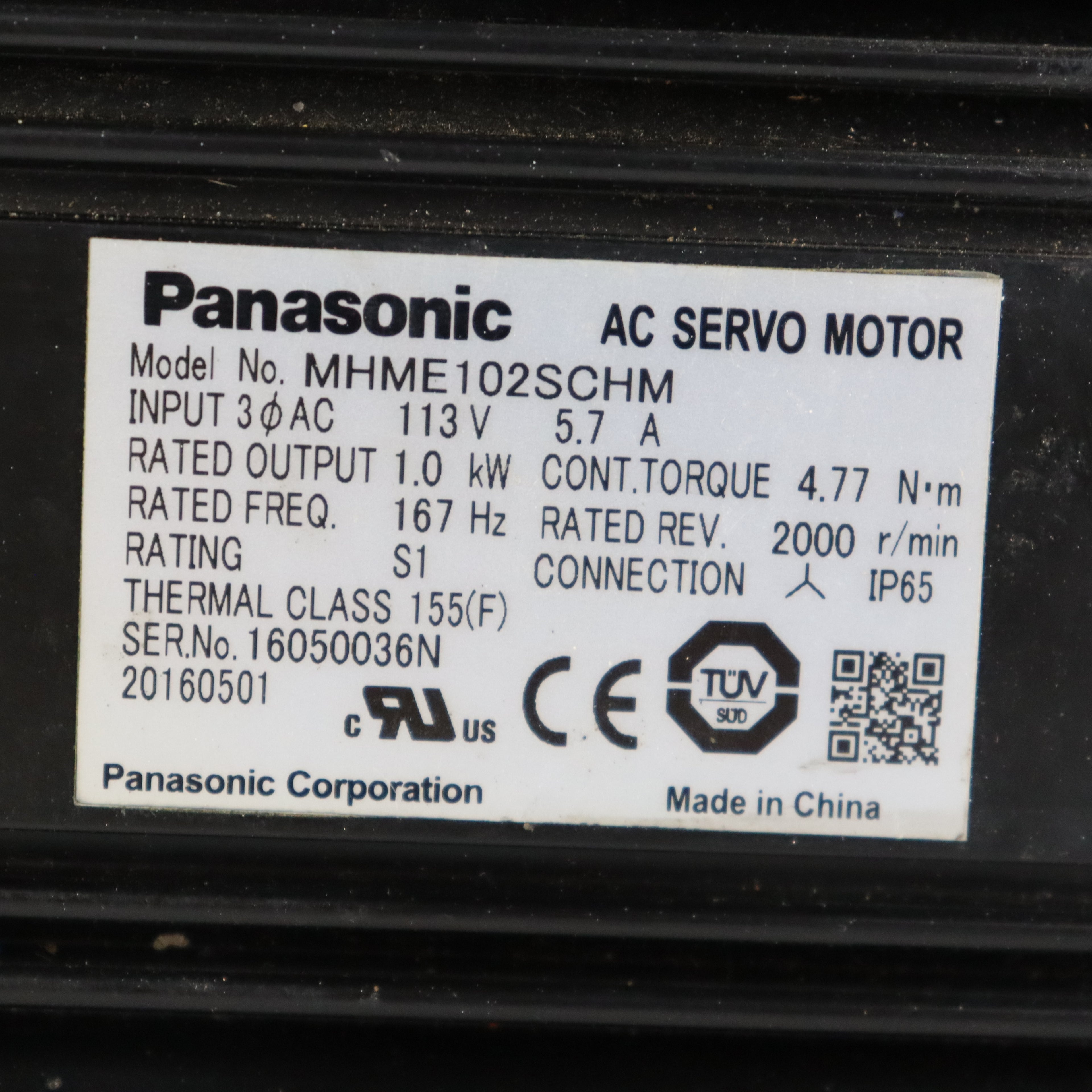 Panasonic MHME102SCHM motor