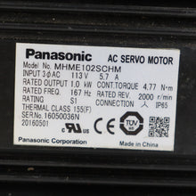 Load image into Gallery viewer, Panasonic MHME102SCHM motor