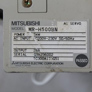 Mitsubishi MR-H500BN AC Servo Drive 5kW Input 200/230V