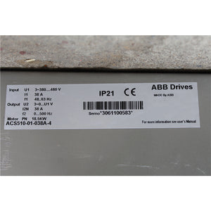 ABB ACS510-01-038A-4 Frequency Converter