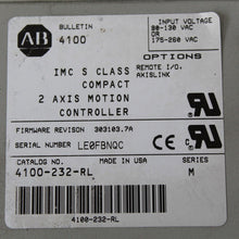 將圖片載入圖庫檢視器 Allen Bradley 4100-232-R Axis Motion Controller