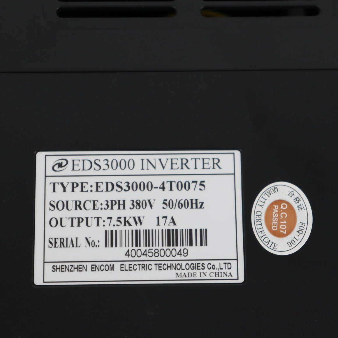 ENC EDS3000-4T0075 Inverter - Rockss Automation