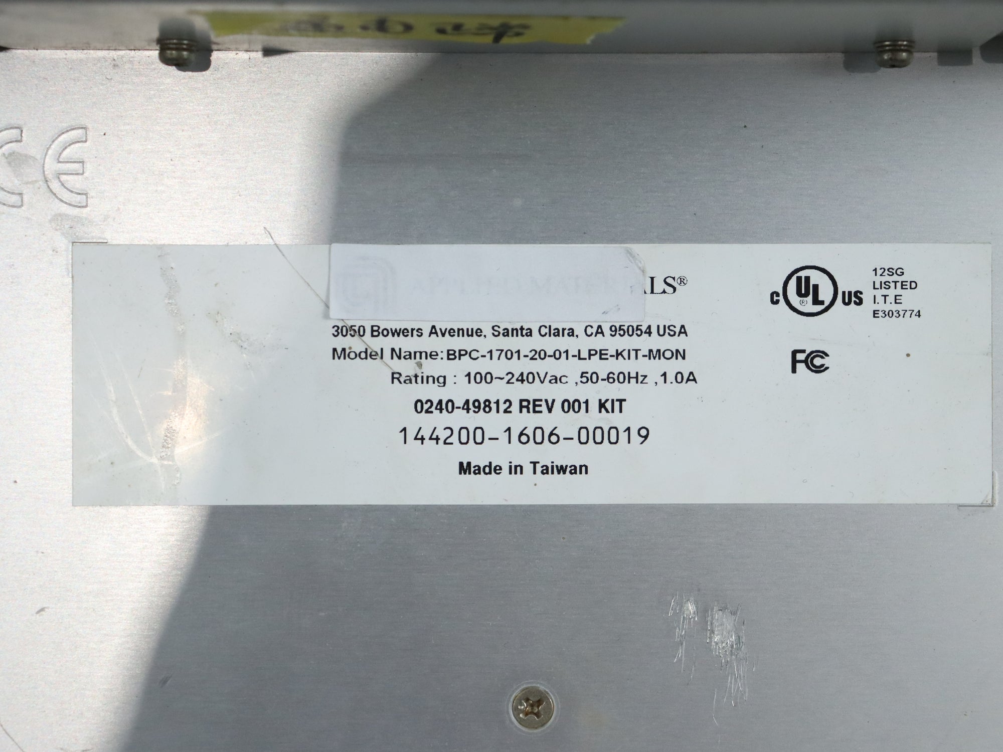 AMAT 144200-1606-00019 顯示屏