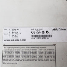 Load image into Gallery viewer, ABB ACS800-04P-0170-3+P901 Inverter