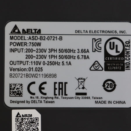 DELTA ASD-B2-0721-B AC Servo Drive - Rockss Automation