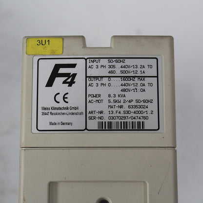 KEB 13.F4.S3D-4000/1.2 F4 Frequency Inverter