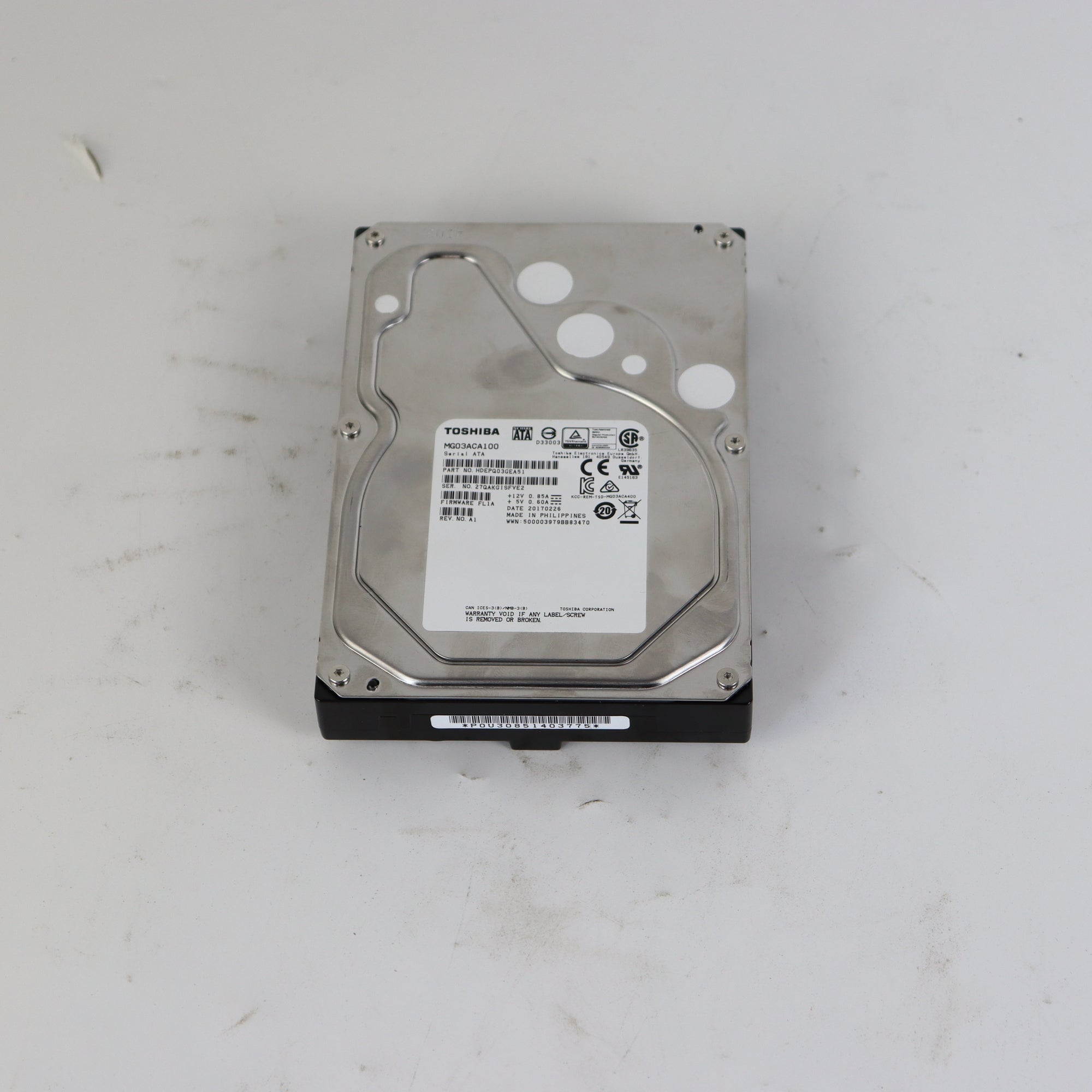 東芝戴爾 MG03ACA100 1 TB 3.5 吋 SATA II 企業級硬碟
