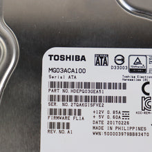 Load image into Gallery viewer, TOSHIBA Dell MG03ACA100 1 TB 3.5 in SATA II Enterprise Hard Drive