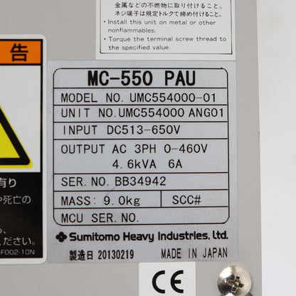 SUMITOMO UMC554000-01 Servo Driver