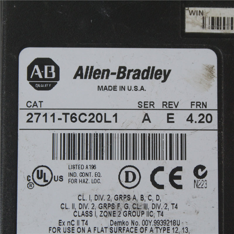 Allen-Bradley 2711-T6C20L1觸控螢幕