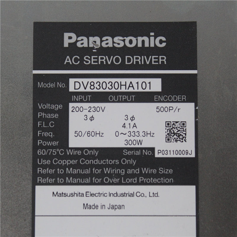 PanasonicDV83030HA101交流伺服驅動器