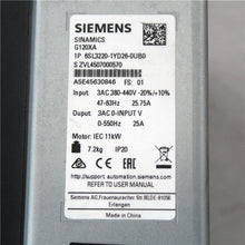 Load image into Gallery viewer, SIEMENS 6SL3220-1YD26-0UB0 Inverter