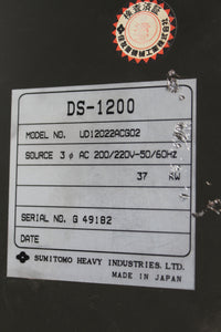 SUMITOMO DS-1200 UD12022ACG02 controller