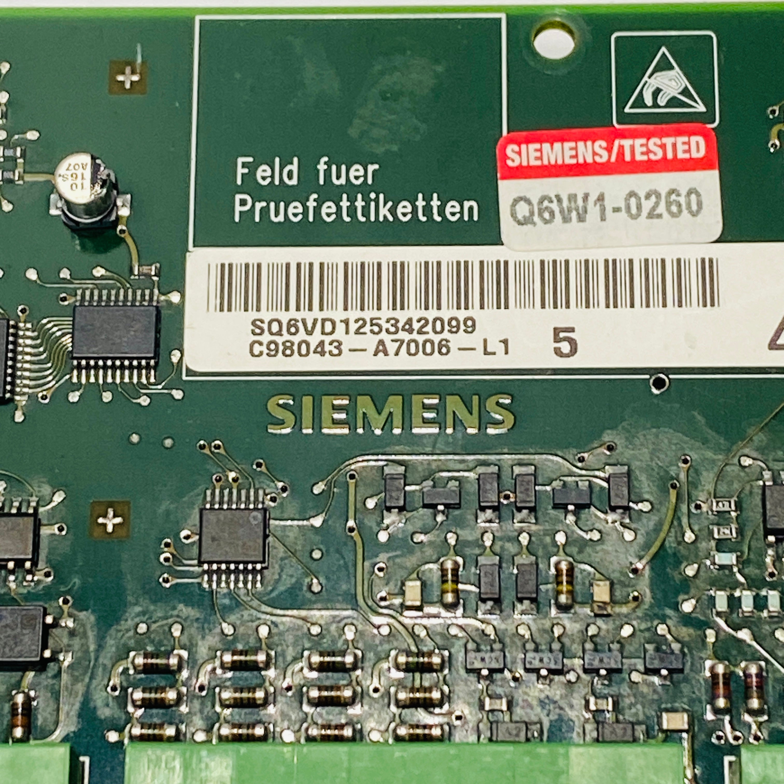 SIEMENS C98043-A7006-L1 Board - Rockss Automation