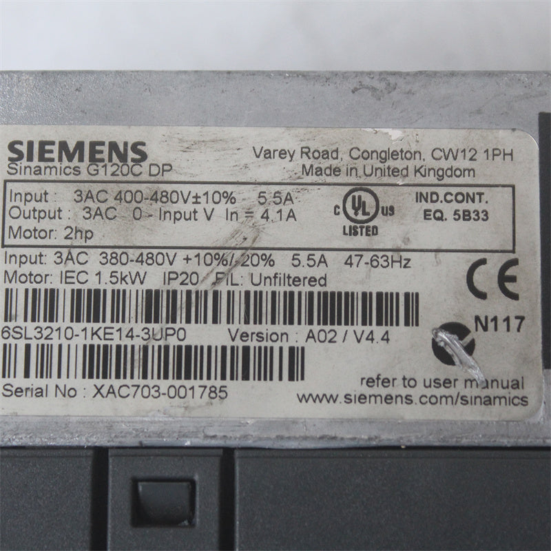 西門子變頻器6SL3210-1KE14-3UP0