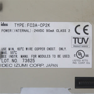 IDEC FC3A-CP2K CPU Module