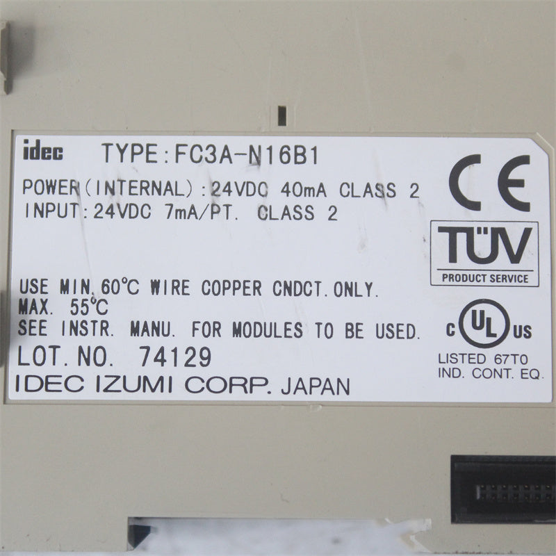 IDEC FC3A-N16B1直流輸入模組