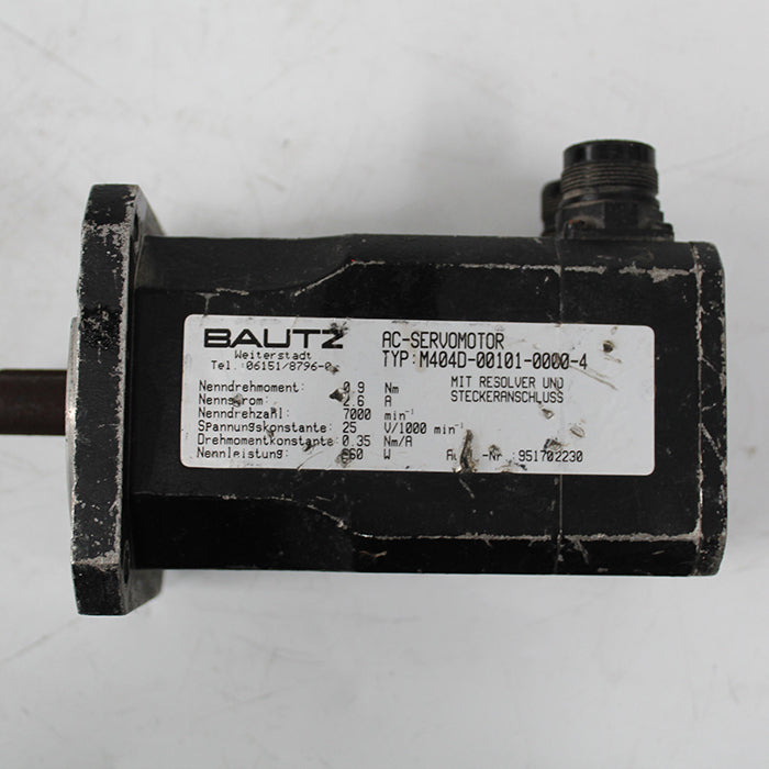 Bautz M404D-00101-0000-4 AC Servo Motor